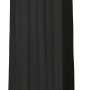 Schwarzer Mydeco Schlaufenschal Pure, 300x135 cm, halbtransparenter Fenstervorhang mit Ösen.
