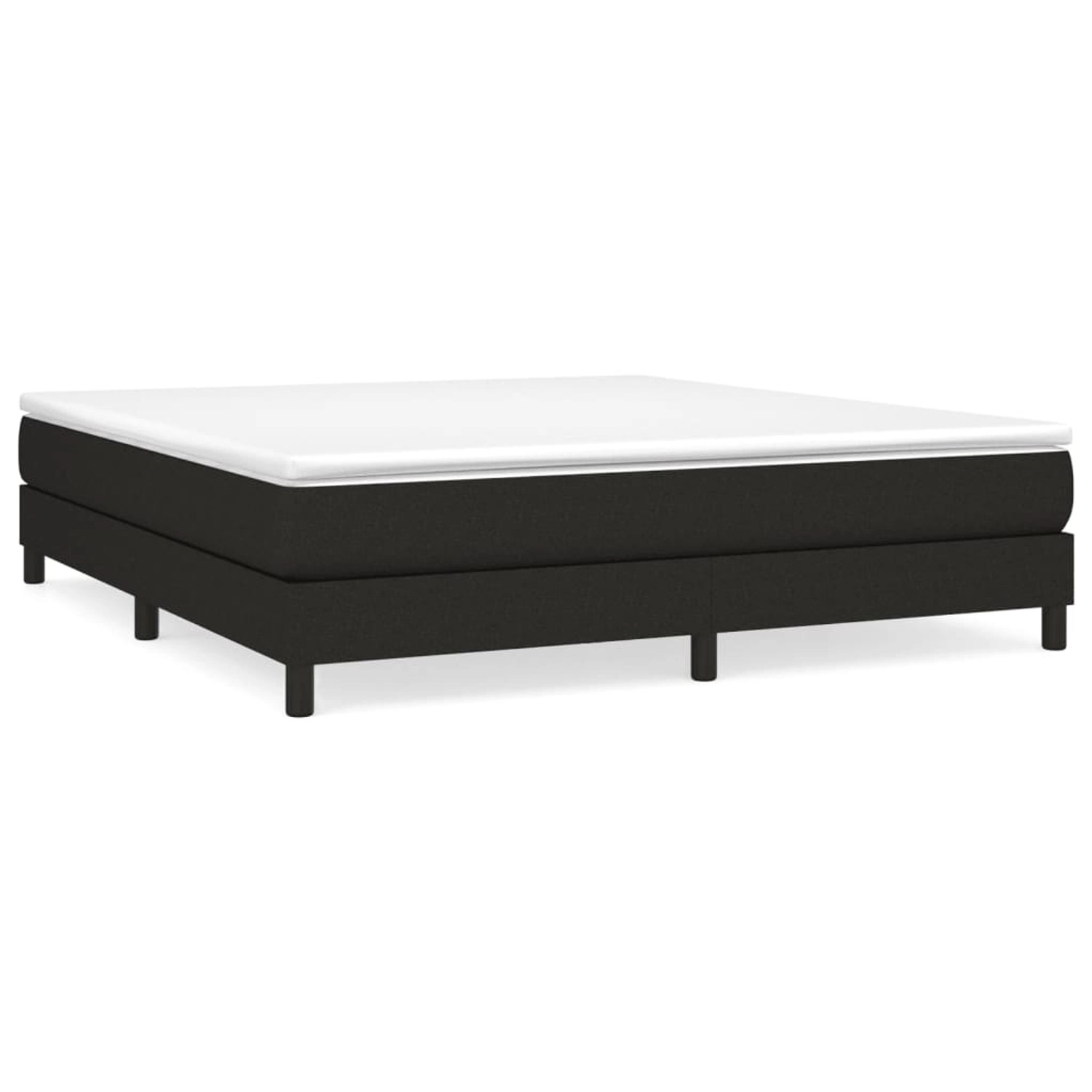 vidaXL Boxspringbett Schwarz 160x200 cm Stoff1399845 günstig online kaufen