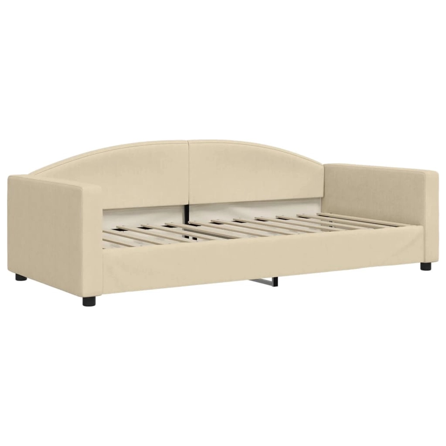 vidaXL Gästebett Tagesbett Creme 90x200 cm Stoff Gästebett Gästecouch Gäste günstig online kaufen