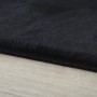 Detailansicht: Schwarzer Ayyildiz Kurzflorteppich Pouffy, weicher Flor.