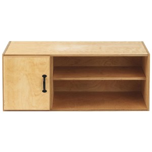 Sjöbergs Schrank SM 07 für Hobelbank Duo/Elite 1500/Scandi Plus, Holz mit Tür und Regalfächern.