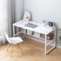 Rebiko Computertisch Loft Weiß für Jugendliche mit Regal Modern 100 cm_2