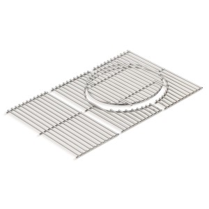 Enders Edelstahlrost Switch Grid Monroe Pro 3, dreiteilig mit herausnehmbarem Rundelement, Grillzubehör.