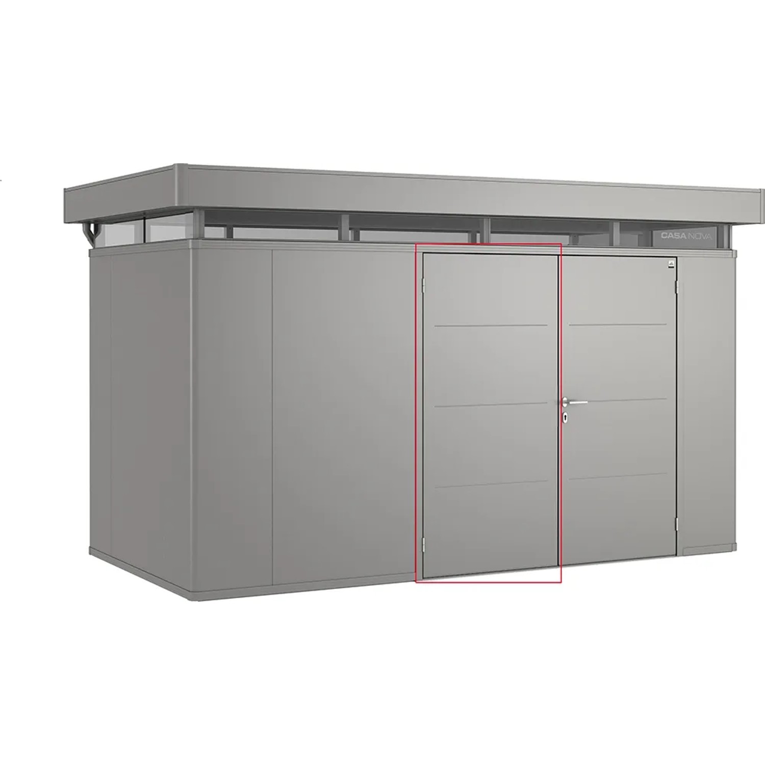 Biohort 2. Türflügel für CasaNova QuarzgrauMetallic Türanschlag rechts