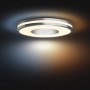 Silberne Philips Hue Being Deckenleuchte mit Dimmer, warmweißes bis kaltweißes Licht.