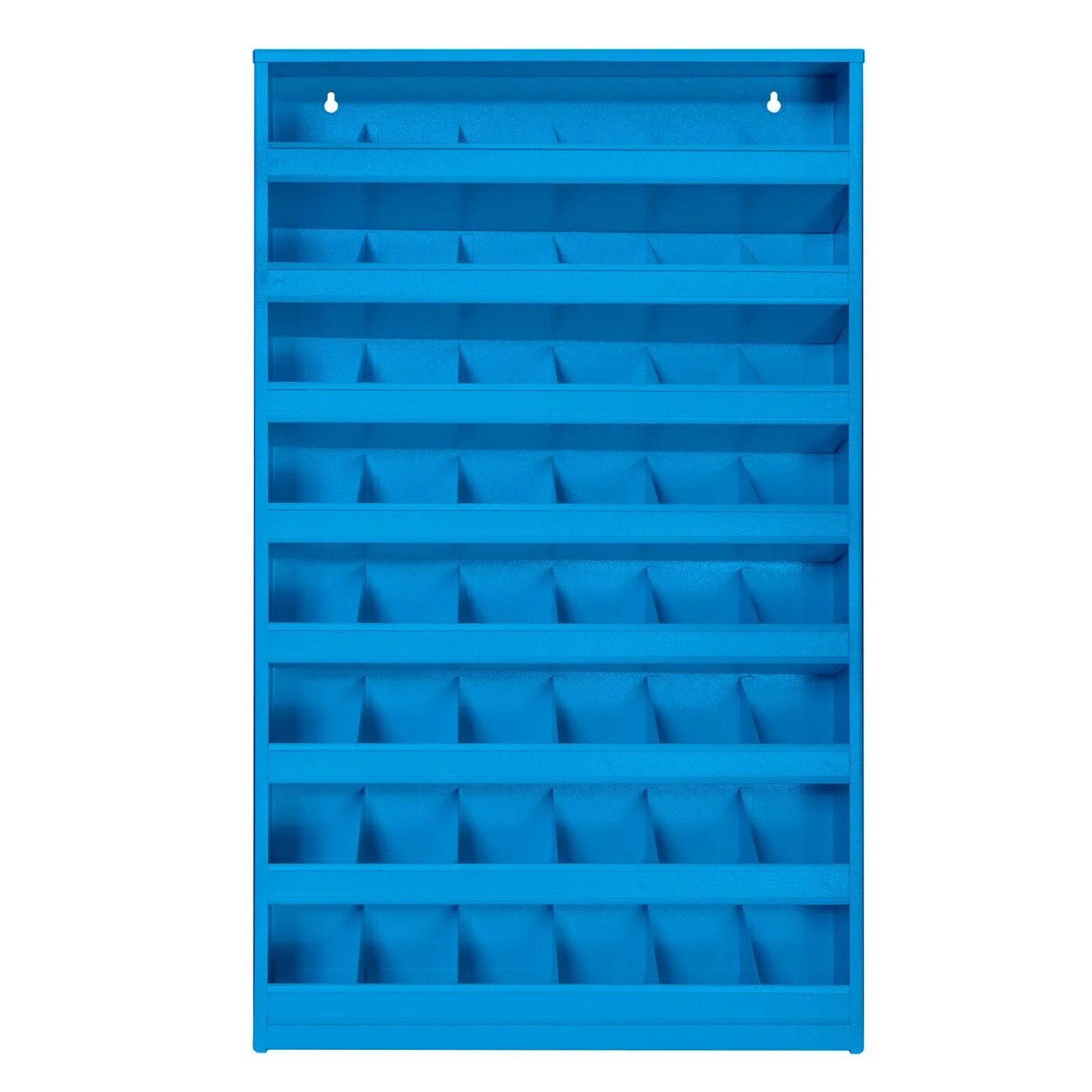 PROREGAL Schüttenregal Mit 48 Fächern Zur Wandbefestigung HxBxT 85x50x12,5cm Lichtblau