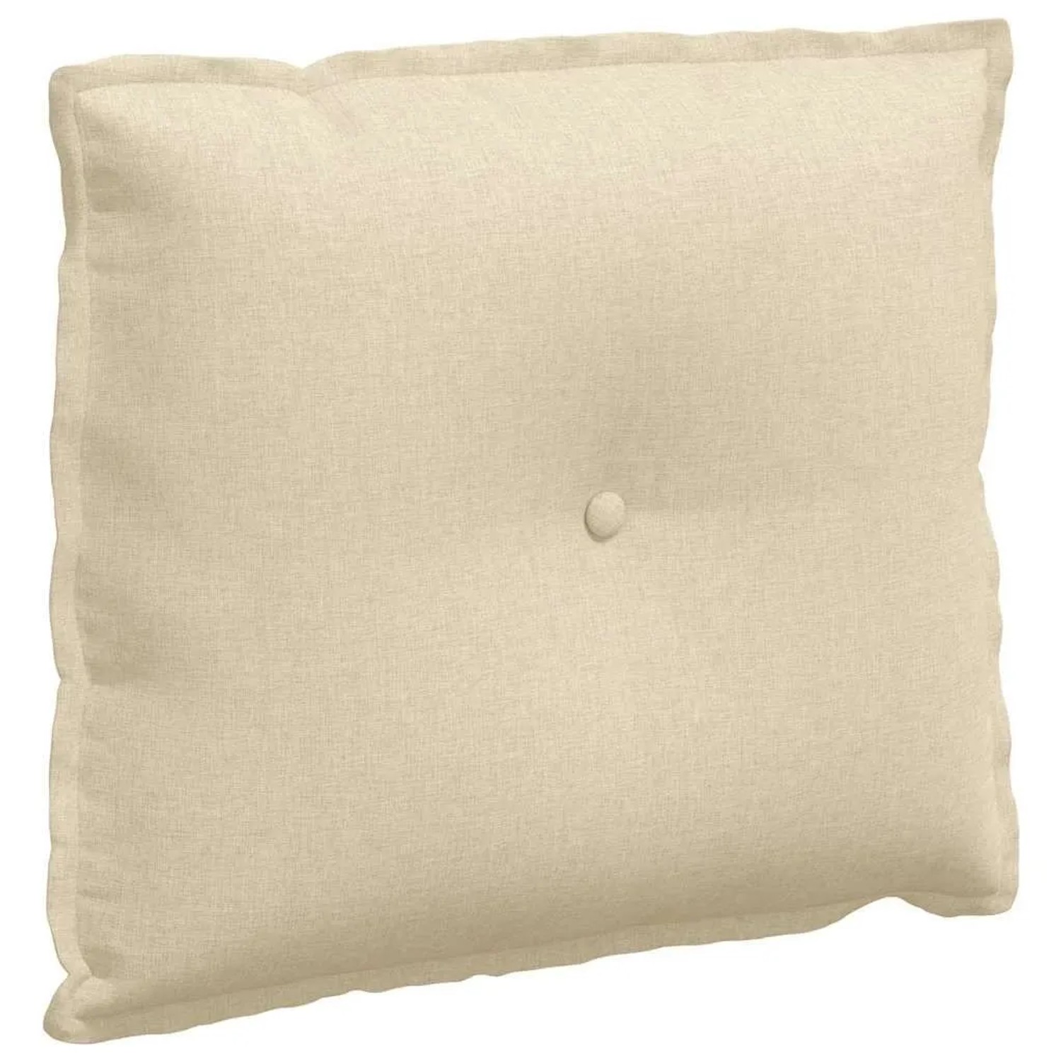 vidaXL Rückenkissen Creme 60 x 19 x 50 cm Stoff 42014665