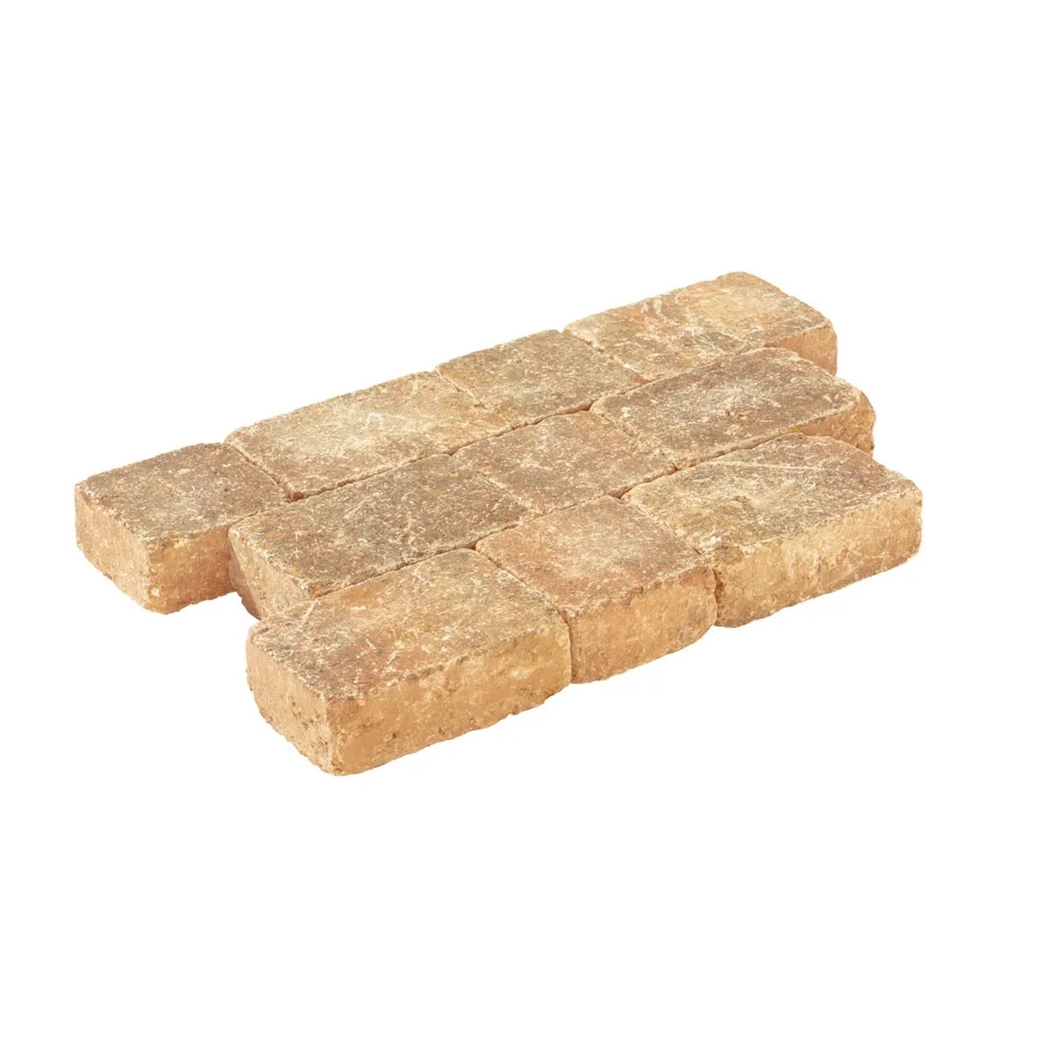 Diephaus Pflastersteine Collo Sandstein, 14x14x7 cm, für Gehwege und Terrassen.