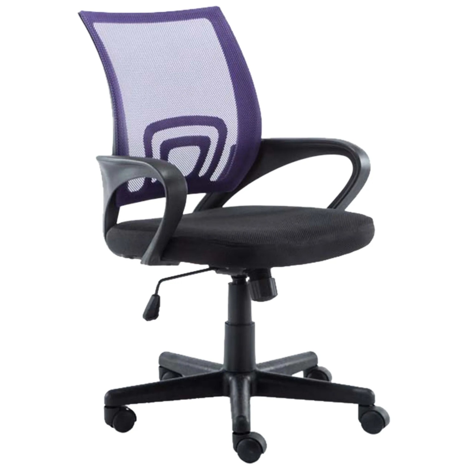 DELUKE Bürostuhl PARIS 88x56x54 Lila Kunstleder Kunststoff Gestell Ergonomische Bürostühle Homeoffice Stuhl