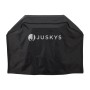 Schwarze Abdeckplane für Juskys BBQ Gasgrill Louisiana 3 Brenner