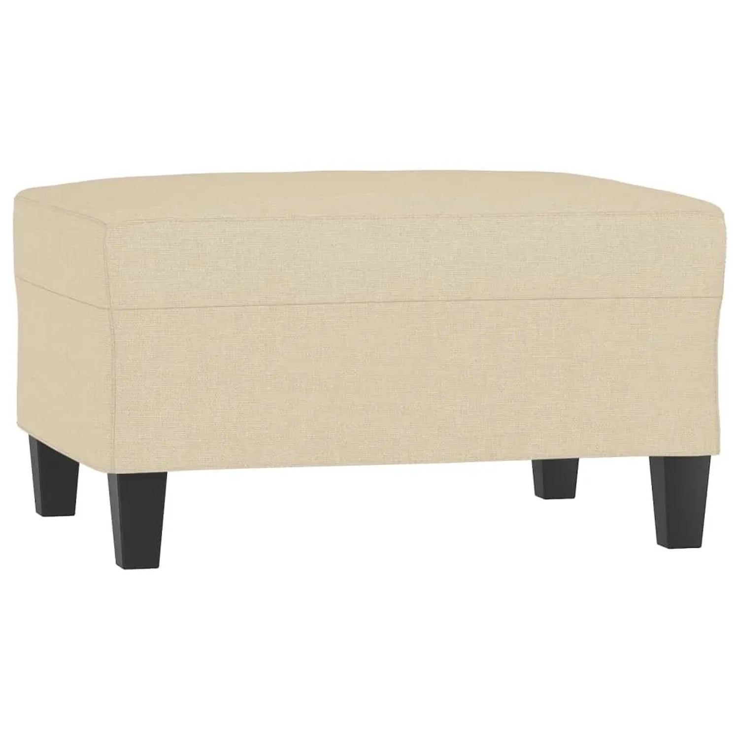 vidaXL Fußhocker Creme 70x55x41 cm Stoff 349349