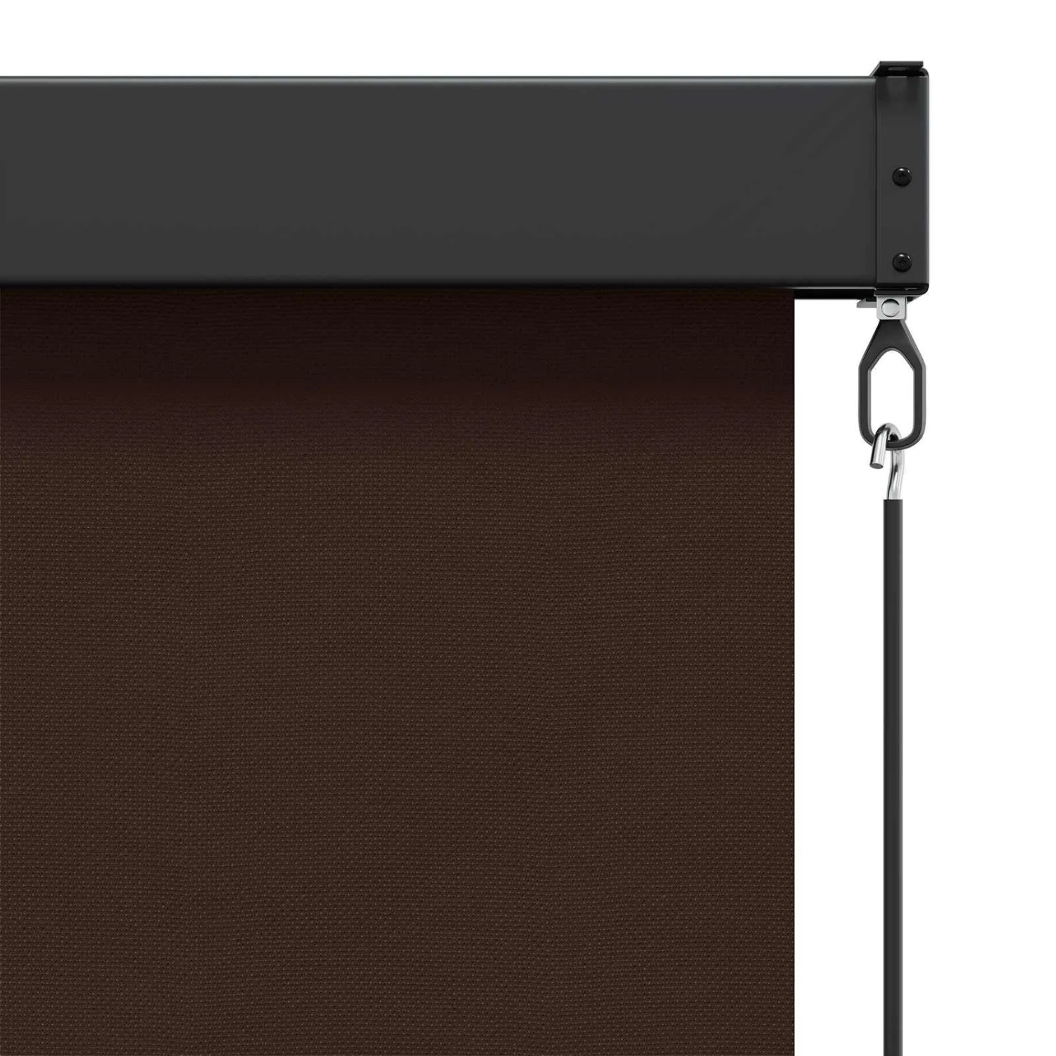 vidaXL Rollo Braun 160 x 250 cm Stoff und Aluminium 42037193