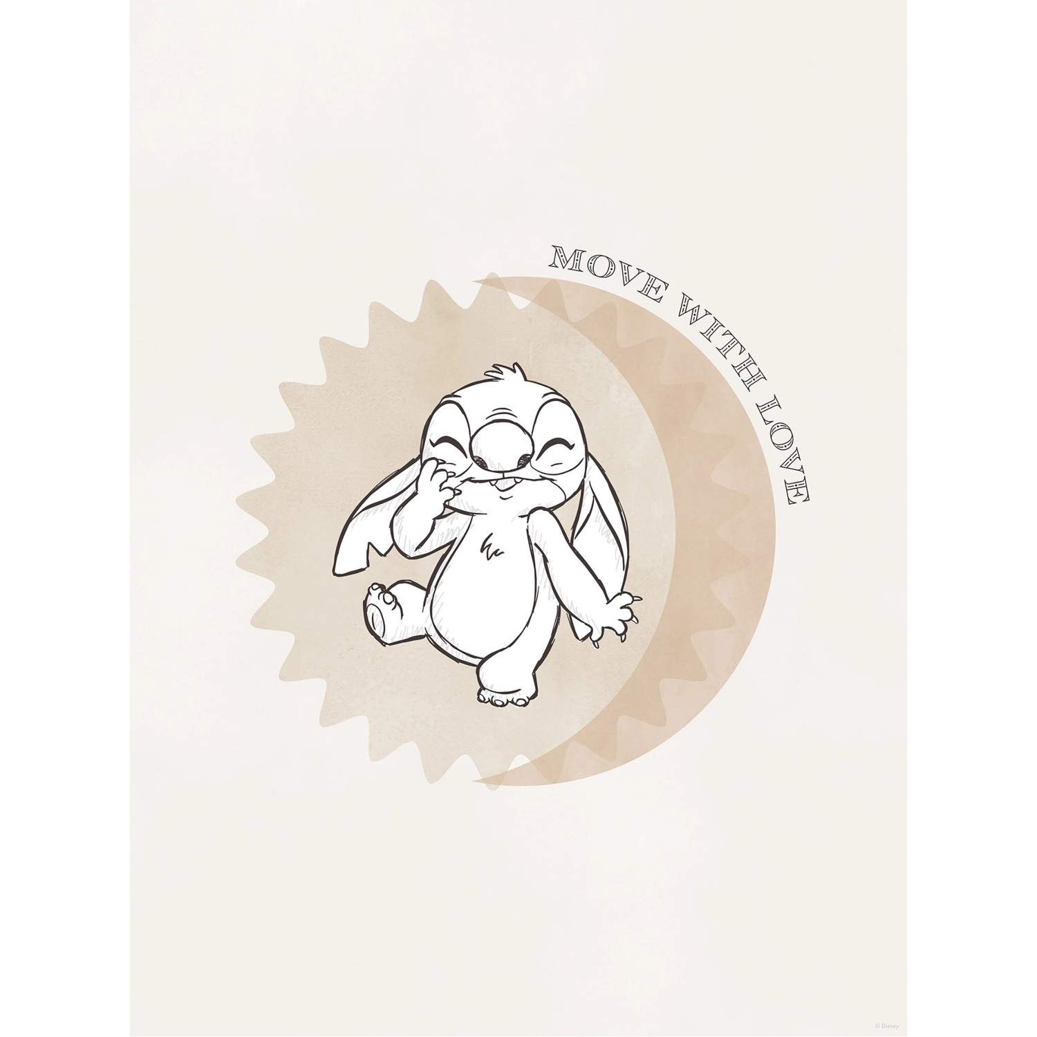 Komar Wandbild Disney Lilo and Stitch Move with Love 30 cm x 40 cm günstig online kaufen