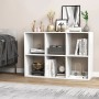 Costway Bücherregal mit 6 Fächern Würfelregal Offenes Regal Weiß_2
