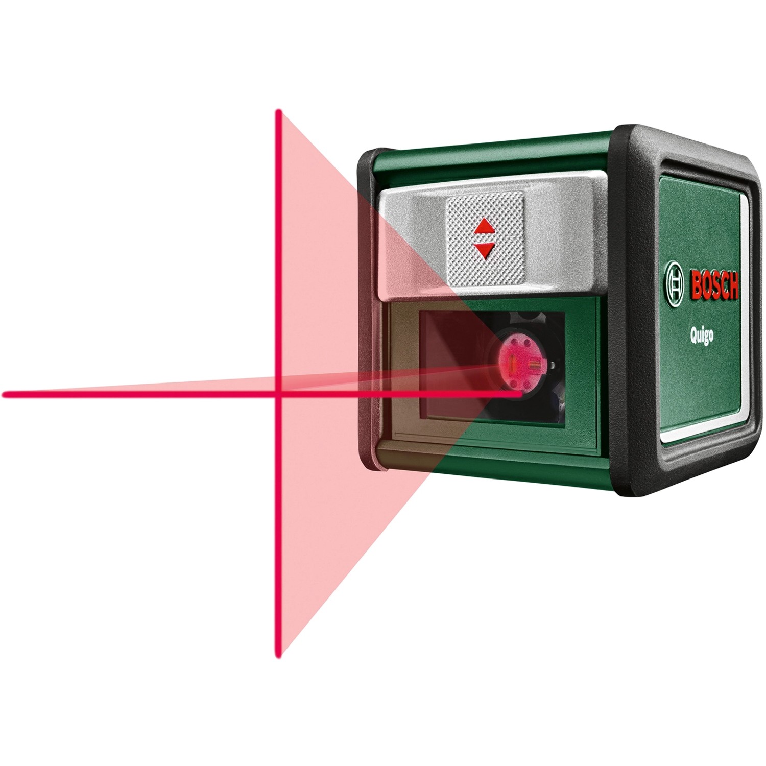 Bosch Quigo Kreuzlinienlaser mit Laserlinien und Universalklemme MM 2.