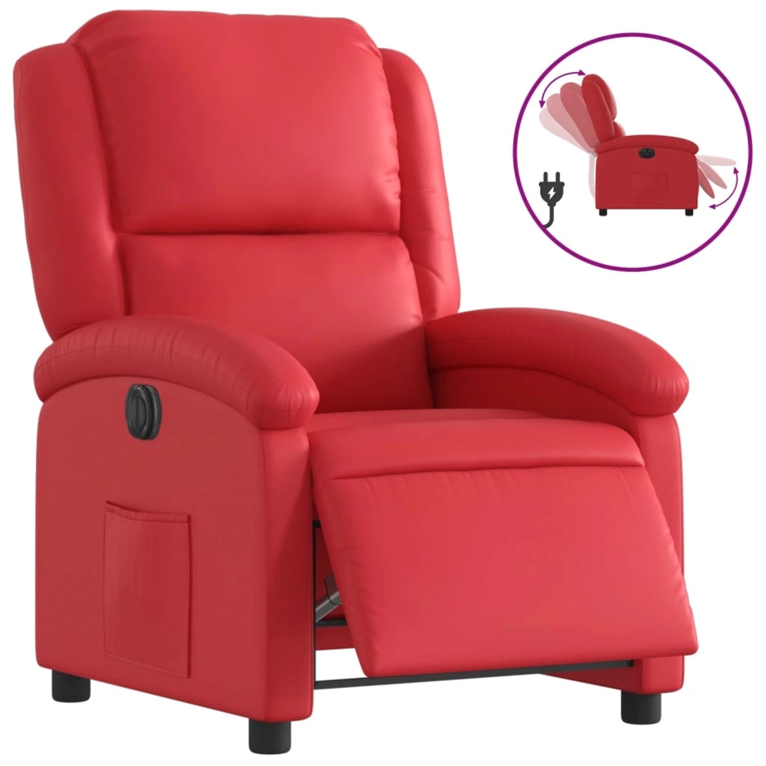 vidaXL Relaxsessel Elektrisch Rot Kunstleder 3204217 günstig online kaufen