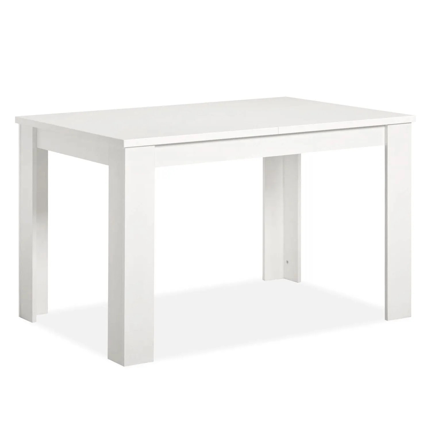 Homestyle4u Esstisch 120-160x80 Cm Weiß Küchentisch 3166