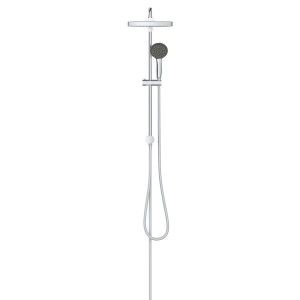 Grohe QuickFix Duschgarnitur Vitalio Start 250 Cube mit Kopf- und Handbrause, Wandmontage.