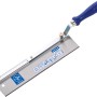 LUX-TOOLS Feinsäge, umlegbar, mit blauem Buchenholzgriff und 250 mm Sägeblatt für feine Schnitte.