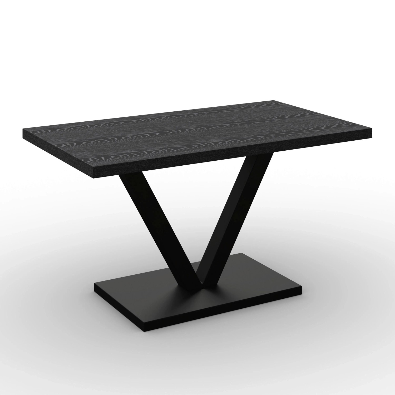 Bessagi Home Esstisch Loca Schwarz MDF ca. 140x80x76 cm
