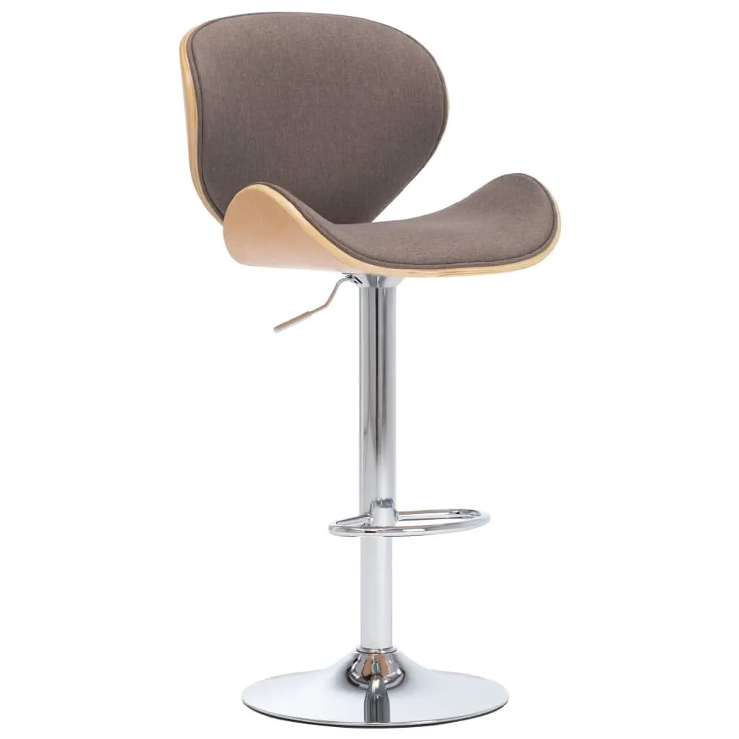 vidaXL Barhocker Taupe Stoff 287414