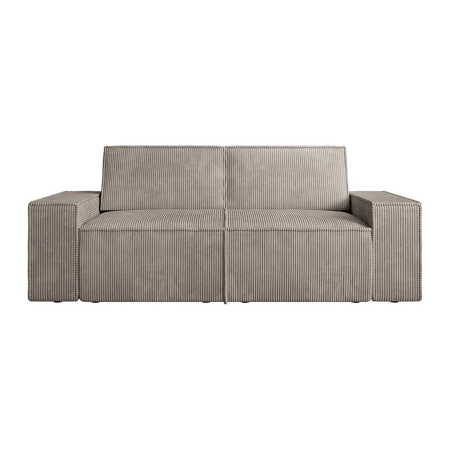 Vente-unique Sofa Ohne Schlafmöglichkeit Amelia Taupe 230 cm