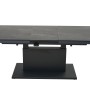 Ausgezogener, rechteckiger Siena Garden Gartentisch Talina aus Ferrostone, 90x180 cm.