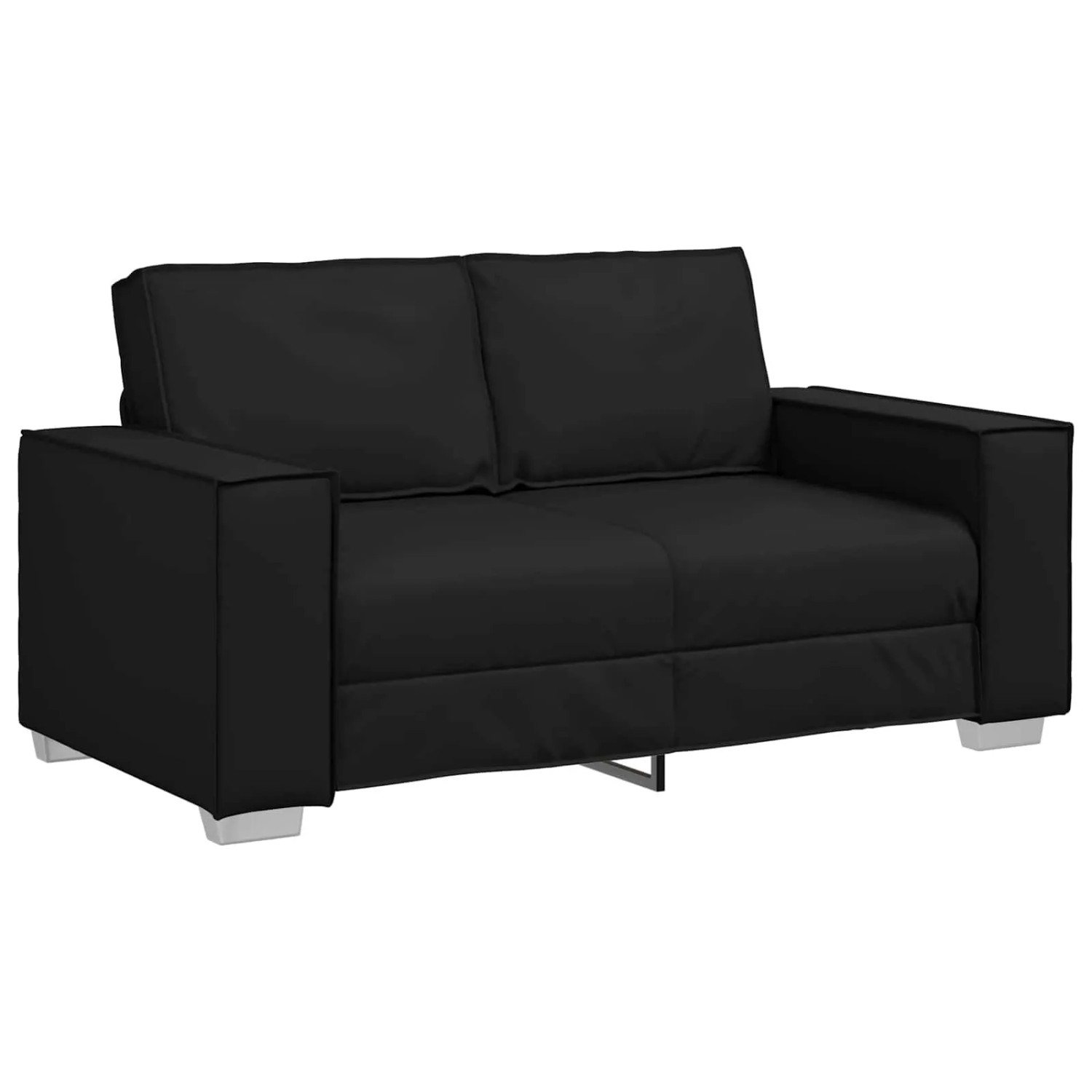 vidaXL Sofa Schwarz 160 x 80 x 84 cm Stoff 4105050