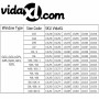 Größentabelle für vidaXL Verdunkelungsrollo Grau S08/608, passend für Velux Fenster.