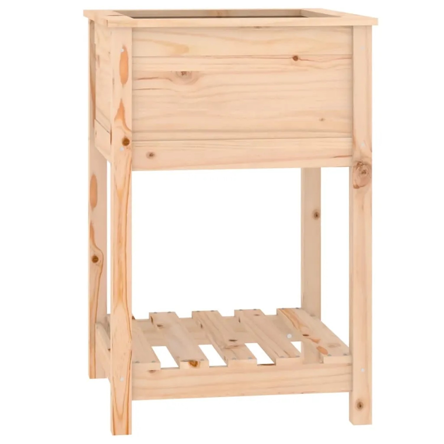 vidaXL Pflanzkübel mit Ablage 54x54x81 cm Massivholz Kiefer 823773