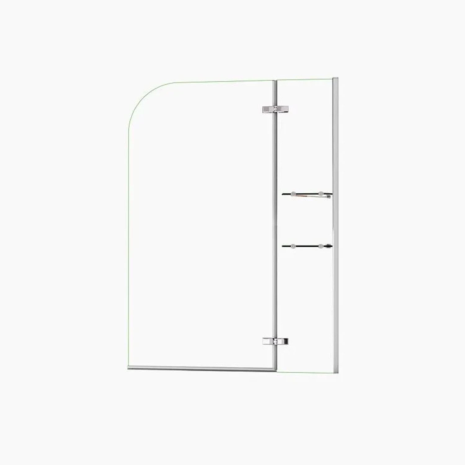 Duschparadies 100x140cm Badewannenaufsatz Faltwand Duschwand 5mm Glas mit A günstig online kaufen