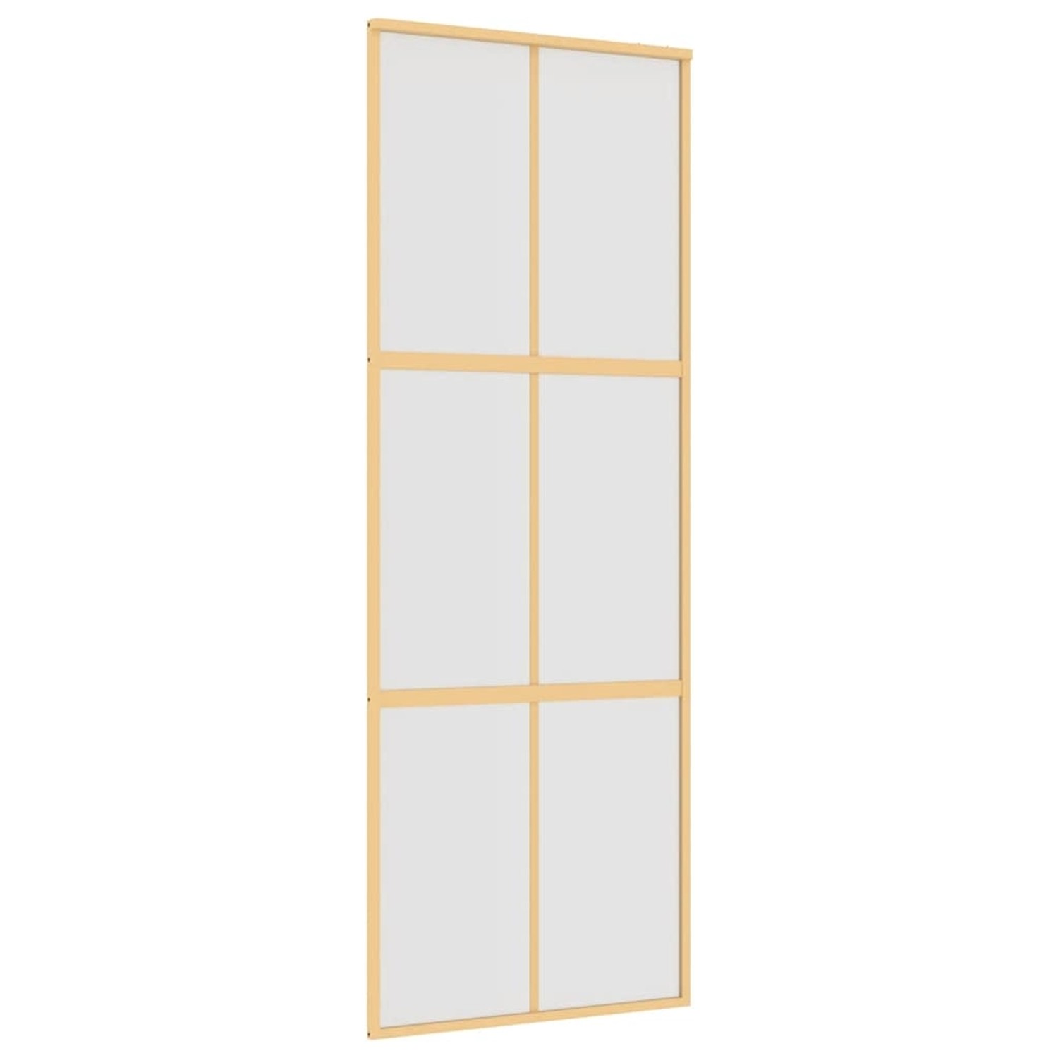 vidaXL Schiebetür Golden 76x205 cm Matt ESG-Glas und Aluminium 155157 günstig online kaufen