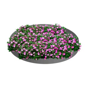 Green-split Blumenpyramide (2 Stk.) als Beet- und Baumumrandung, 120x13,5 cm.