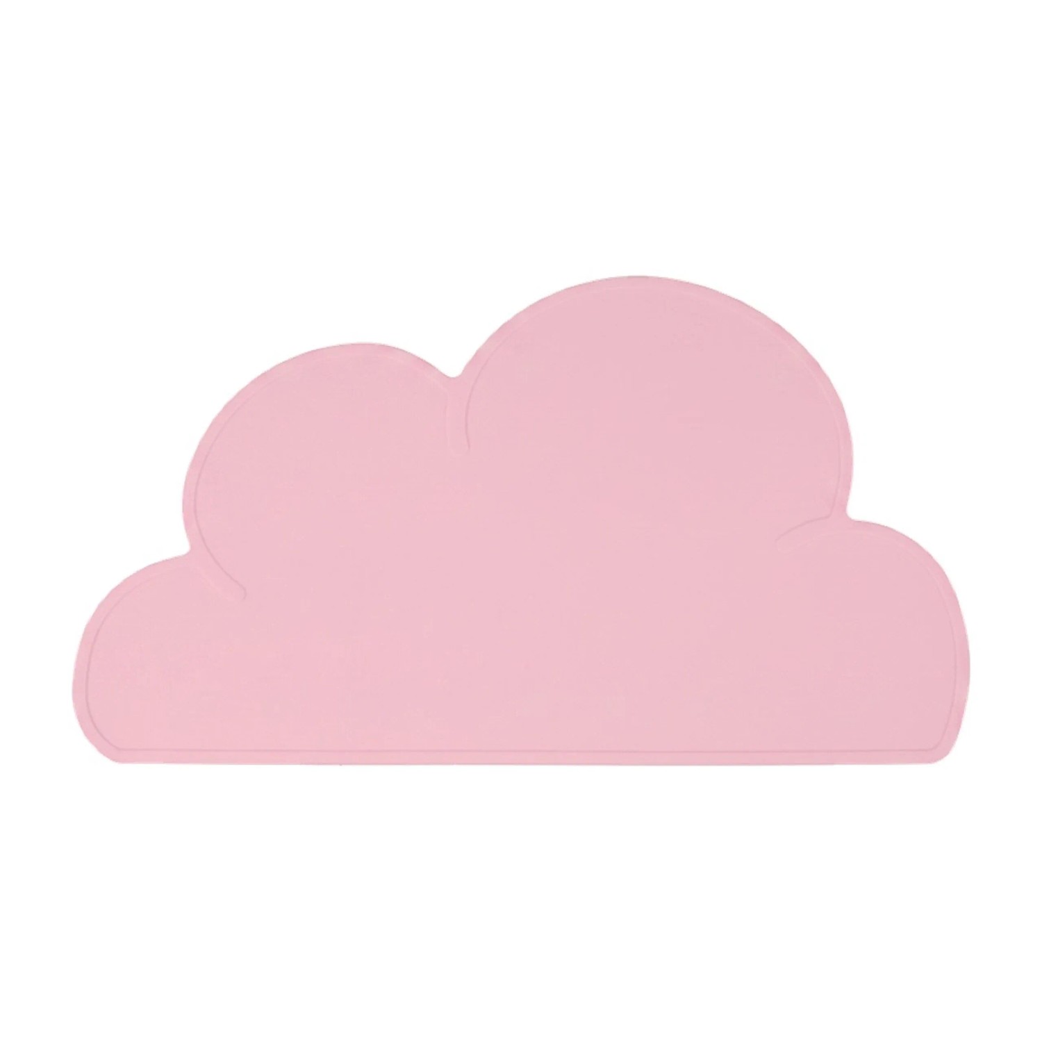 Relaxdays Platzdeckchen Wolkenform Silikon Rosa Rutschfest 47 cm x 26,5 cm 150 g