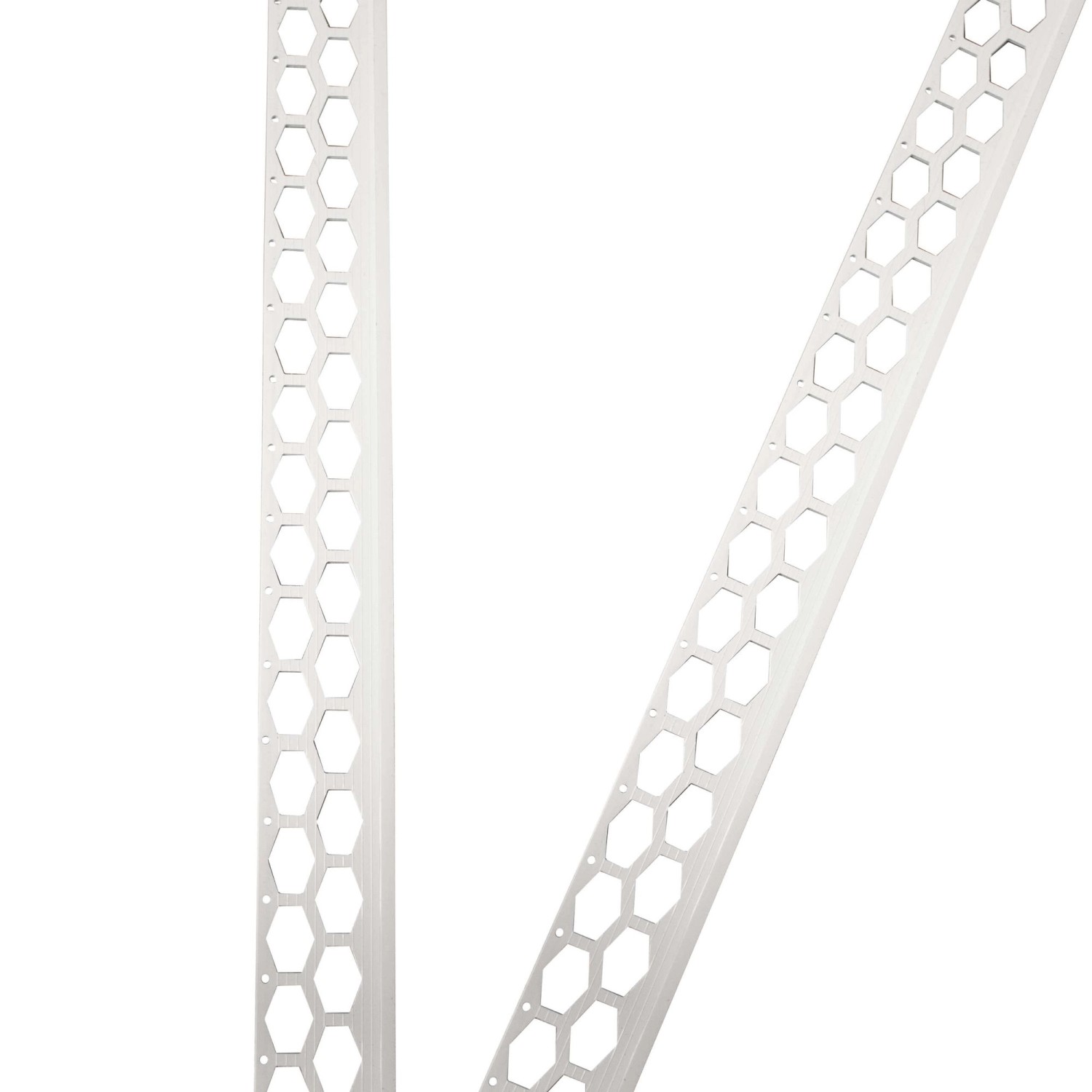 ProfileXXL Abschlussprofil 2,5m x 40mm x 14mm PVC Weiß Putzschiene