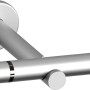 Gardinenstangen-Set in Satinoptik, 160 cm, aus Metall mit zylinderförmigen Endstücken.