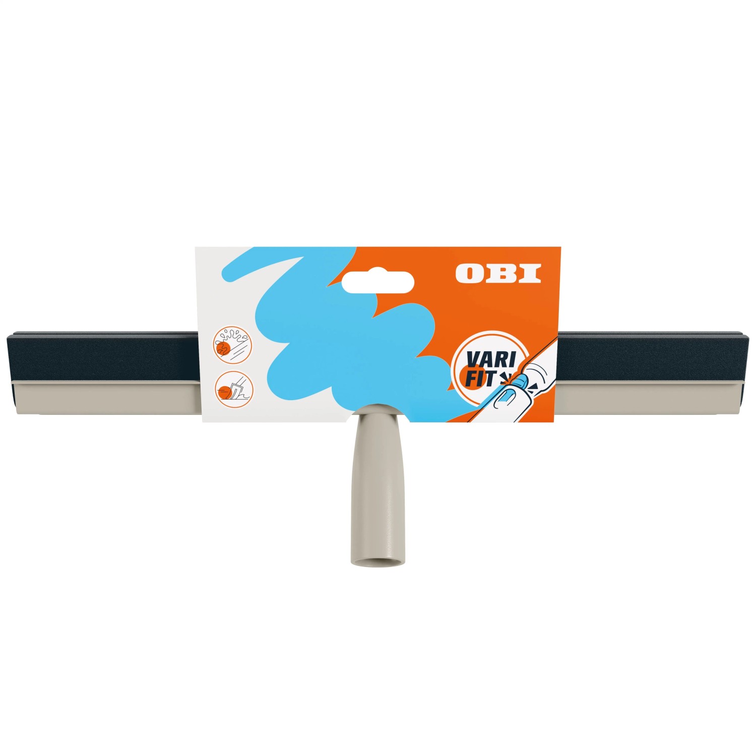 OBI Wasserschieber Varifit mit doppelter Abziehlippe 45 cm Wischbreite