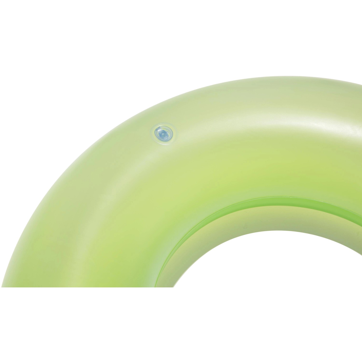 Detailaufnahme: Grüner Bestway Schwimmring Frosted, Ø 91 cm, mit Sicherheitsventil.