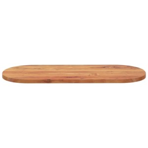 vidaXL Tischplatte 140x60x2,5 cm Oval Massivholz Akazie 370091