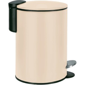 Kleine Wolke Kosmetikeimer Silence in Sandbeige mit Tretmechanismus und Soft-Close Funktion.