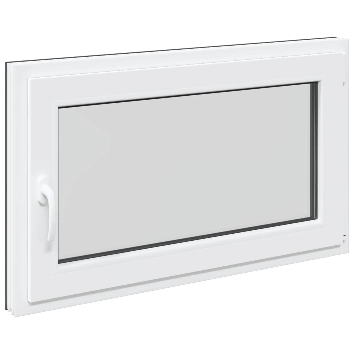 vidaXL Kellerfenster RISOR Anthrazit 100 x 70 cm PVC und Glas 42047294