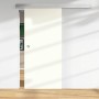 Weiße Holzschiebetür mit Melamindekor Mini Perl, 2060x940 mm. Schiebetür für den Innenbereich.