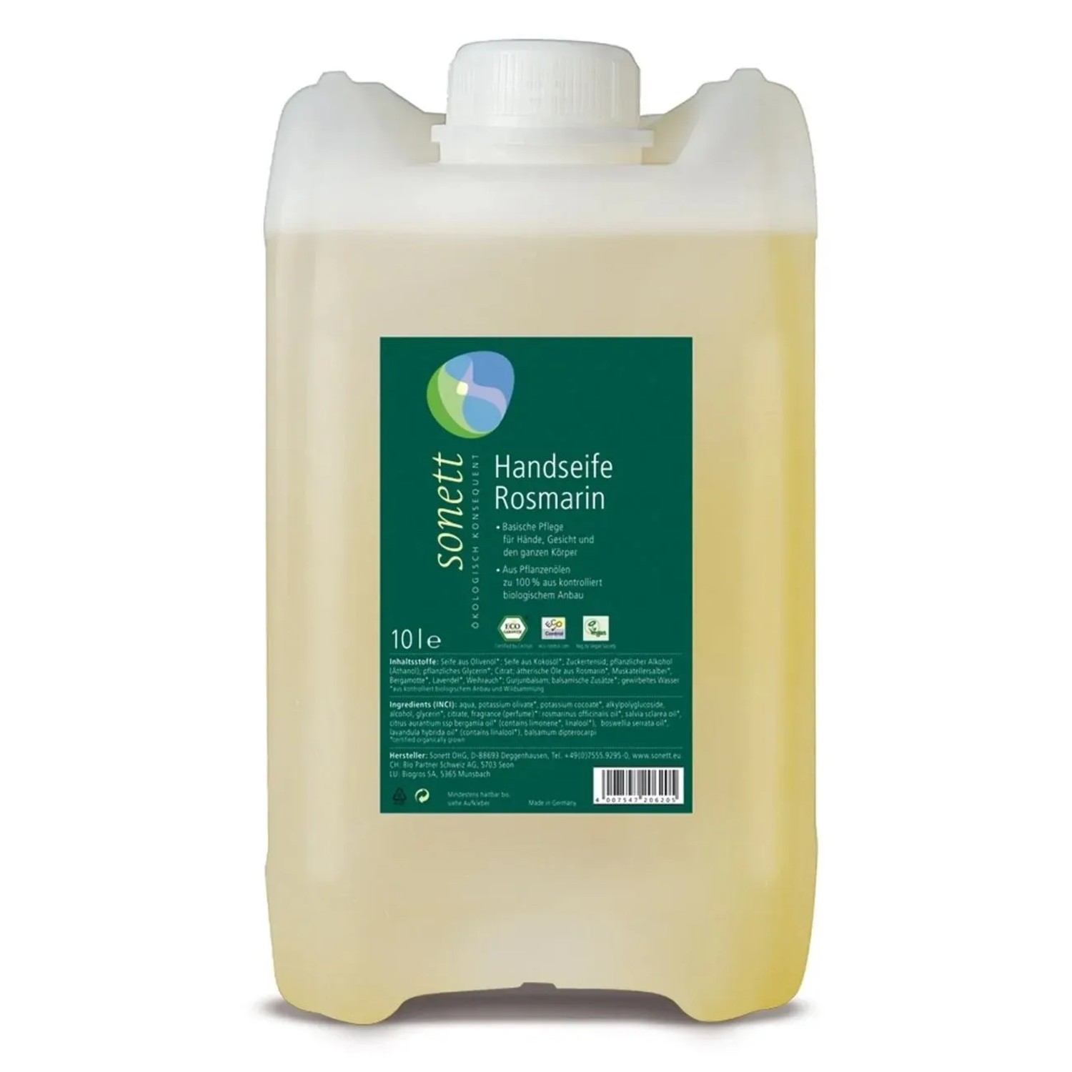 Sonett Handseife Rosmarin 10 Liter