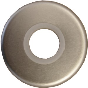 Alpertec Drückerrosette in Silber aus Aluminium zur Abdeckung von Drückerlochteilen.