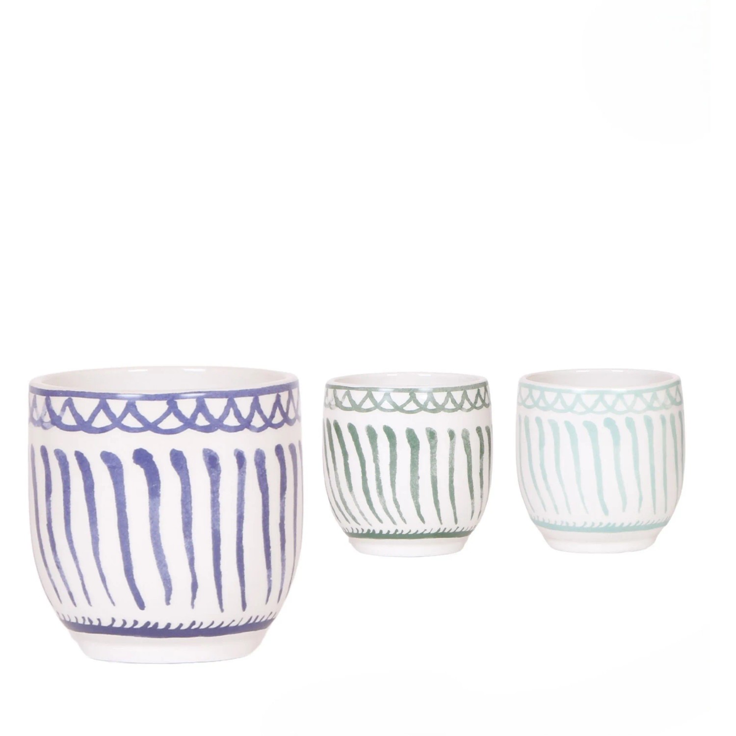 Keramik-Übertopf Granada Blue Farbenauswahl Topf-Ø ca. 9 cm