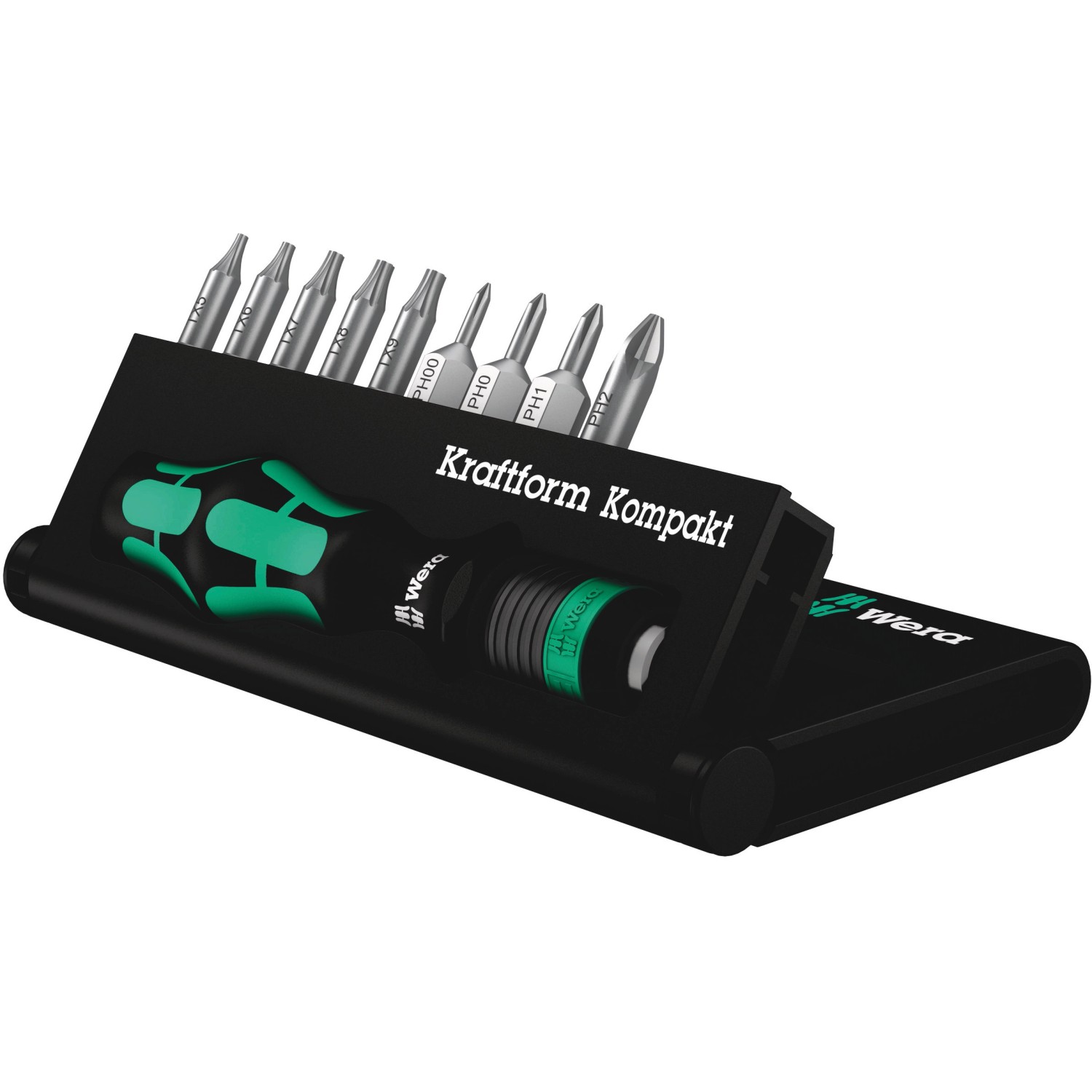 Wera Bit-Set Kraftform Kompakt 12 PH Innen-TX 10-teilig