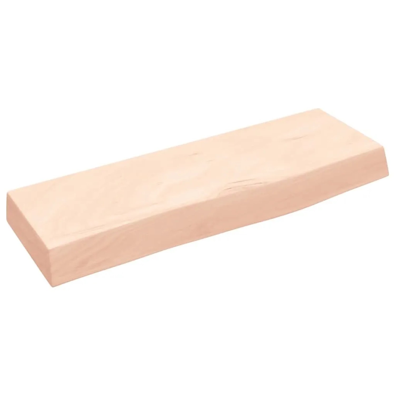 vidaXL Wandregal 60x20x6 cm Massivholz Eiche Unbehandelt 363523