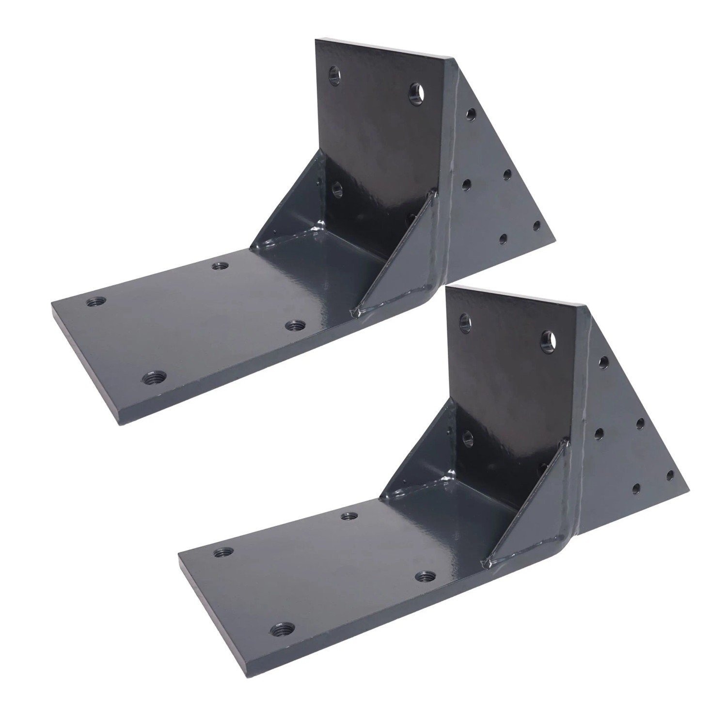 MCW 2er-Set Dachsparrenadapter Für Kassetten-Markise H122 H123 Dachsparren Halterung Adapter Anthrazit