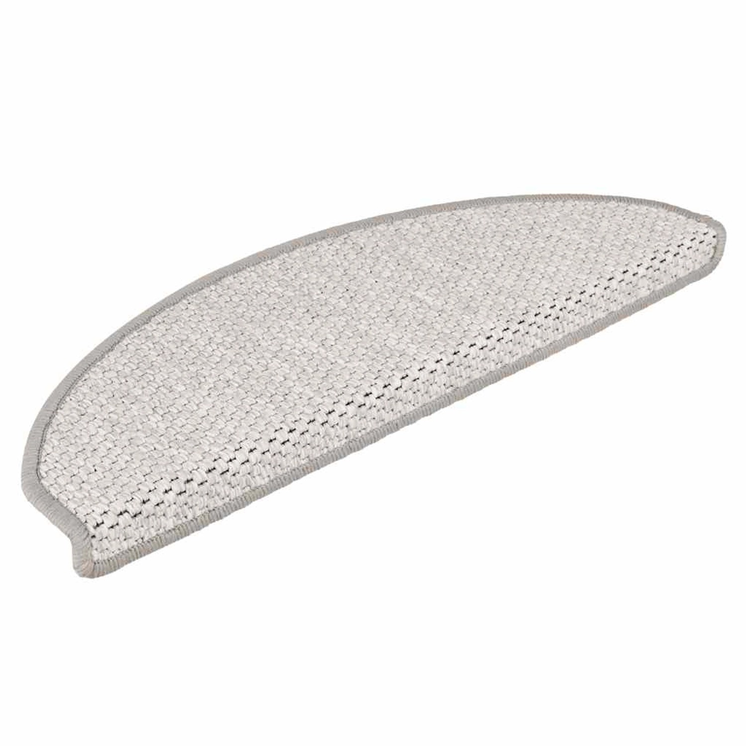 vidaXL Treppenmatten Selbstklebend Sisal-Look 15 Stk 65x21x4 Platina 326870 günstig online kaufen