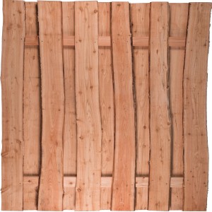 T & J Sichtschutzzaun Jütland aus Lärche, naturbelassen, 180x180 cm.